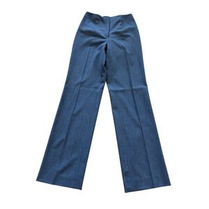 Piazza Sempione Grey Wool Blend Wide Leg Trousers IT 42 US 6 High Rise Pants